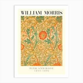 William Morris Pink And Rose Art Print