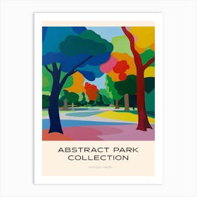 Abstract Park Collection Poster Yoyogi Park Tokyo 3 Art Print