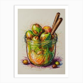 Nut In A Jar Art Print