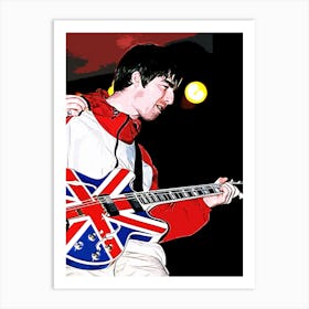 oasis brit pop band music 3 Art Print