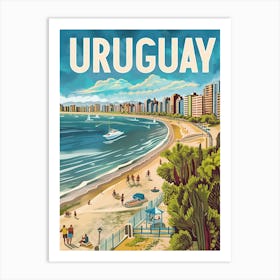 Uruguay Beach Art Print