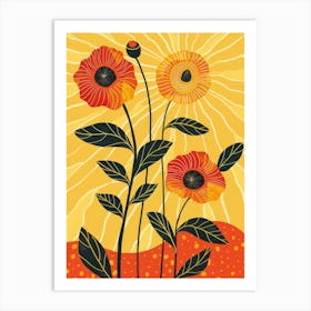 Poppies In The Sun 2 Art Print