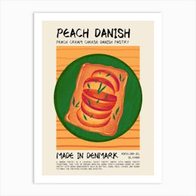 Peach Danish Art Print