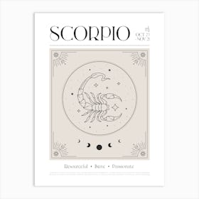 Scorpio Zodiac 1 Art Print