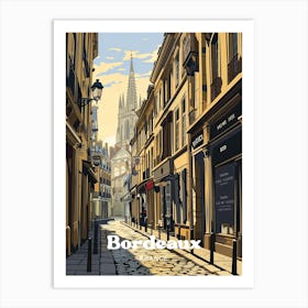 Bordeaux France Wine City Travel Art Art Print