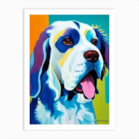 Clumber Spaniel 2 Fauvist Style Dog Art Print