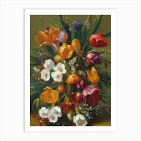 Crocus Painting 5 Flower Art Print