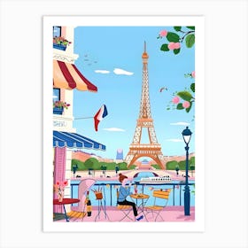 Paris Eiffel Tower 4 Poster