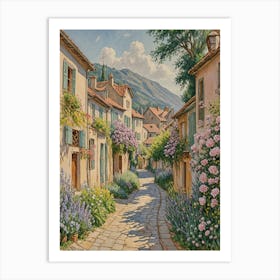 Romantic Village no1 Art Print