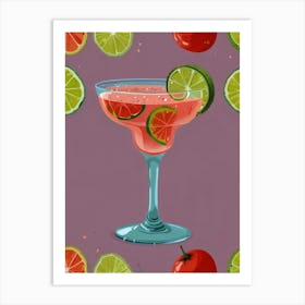 Margarita Cocktail 2 Art Print