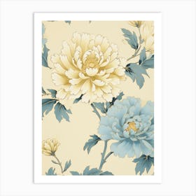 Peony Wallpaper Art Print