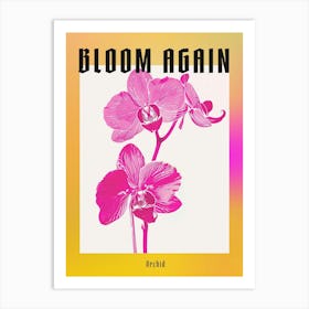 Hot Pink Orchid 2 Poster Art Print