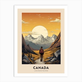 Long Range Traverse Canada 1 Vintage Hiking Travel Poster Art Print