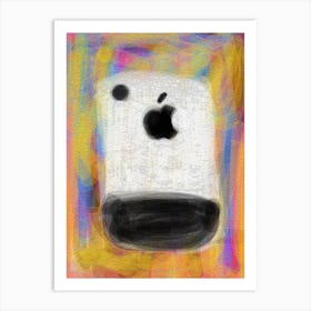 artistic representation apple iphone Art Print