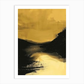 Gold Canvas Print Art Print