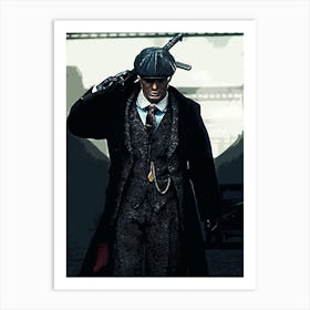 peaky blinders Holding A Gun Art Print