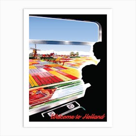 Holland, View From The Train Window Art Print