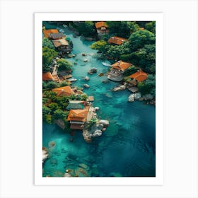 House On The Water Art Print