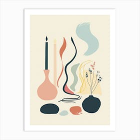 Abstract Home Objects 3 Art Print