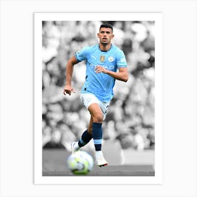 Matheus Nunes Of Man City Art Print