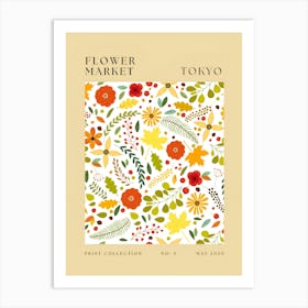 Flower Market Tokyo Art Print