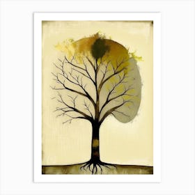 Tree Of Knowledge 1, Symbol Abstract Painting Art Print