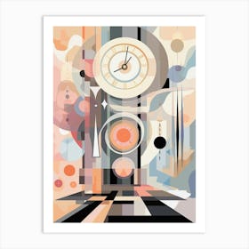 Time Abstract Geometric Illustration 15 Art Print