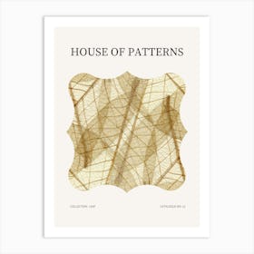 Leaf Pattern Poster 11 Art Print