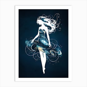 Astrology Girl Art Print