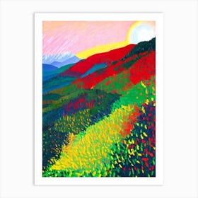 Réunion National Park 1 France Abstract Colourful Art Print