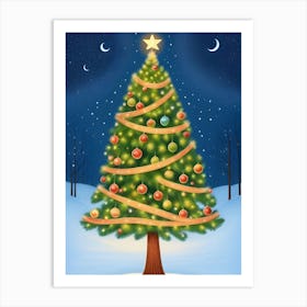 Christmas Tree Art Art Print