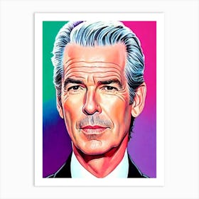 Pierce Brosnan Pop Movies Art Movies Art Print