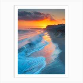 Sunset At The Beach 13 Art Print