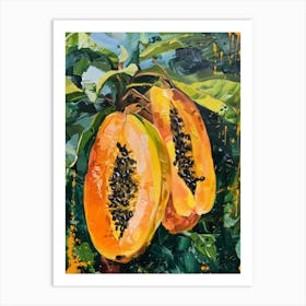 Papayas 3 Art Print