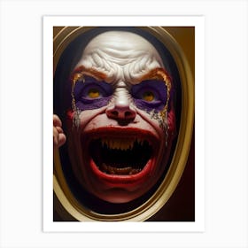 Clown Face Art Print