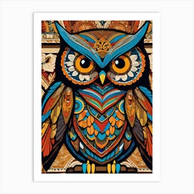 Owl Painting, 1485 Art Print