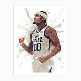 Jordan Clarkson Utah Jazz Art Print