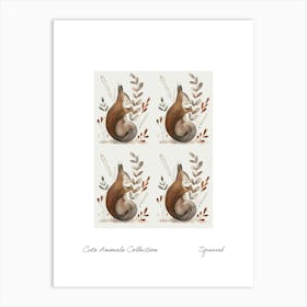 Cute Animals Collection Squirrel 7 Art Print