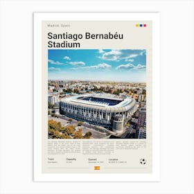 Santiago Bernabeu Stadium Art Print