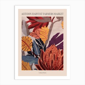 Fall Botanicals Celosia 2 Poster Art Print