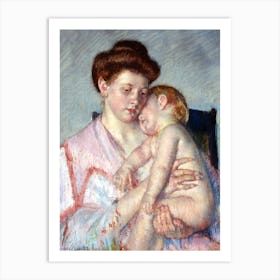 Sleepy Baby (ca.1910), Mary Cassatt Art Print