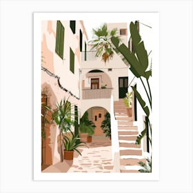 Street In Ibiza Art Print