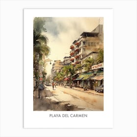 Playa del Carmen Mexico 2 Travel Poster Art Print