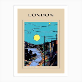 Minimal Design Style Of London, United Kingdom 2 Poster Art Print