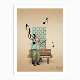 Piano Art Print