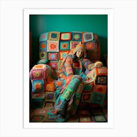 Crochet Blanket Photography 2 Art Print