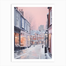 Dreamy Winter Painting Nottingham United Kingdom 2 Art Print