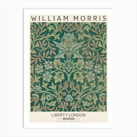 Liberty Print William Morris Flower Garden Textile Art Print