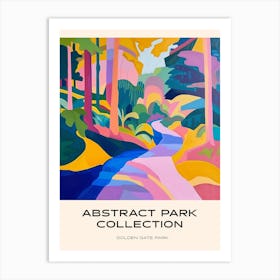 Abstract Park Collection Poster Golden Gate Park Kiev 1 Art Print