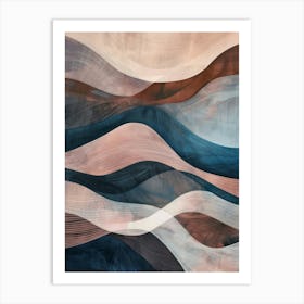 Abstract Waves Art Print